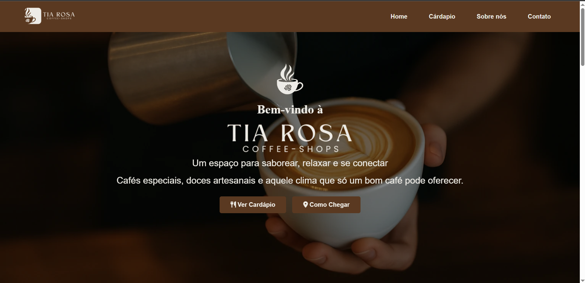 Site Cafeteria Tia Rosa